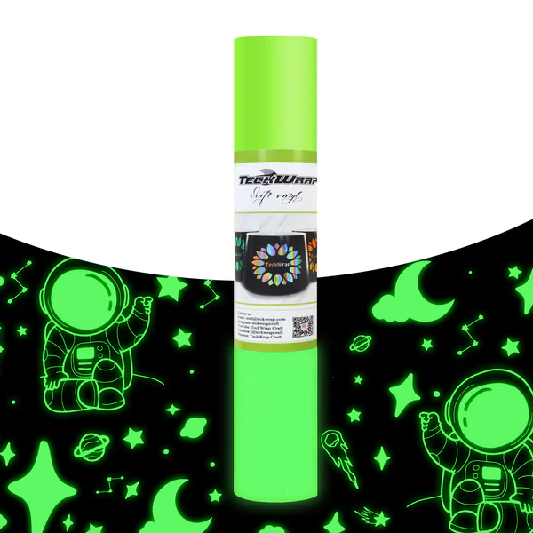 Glow in the Dark - TeckWrap Permanent Adhesive Vinyl