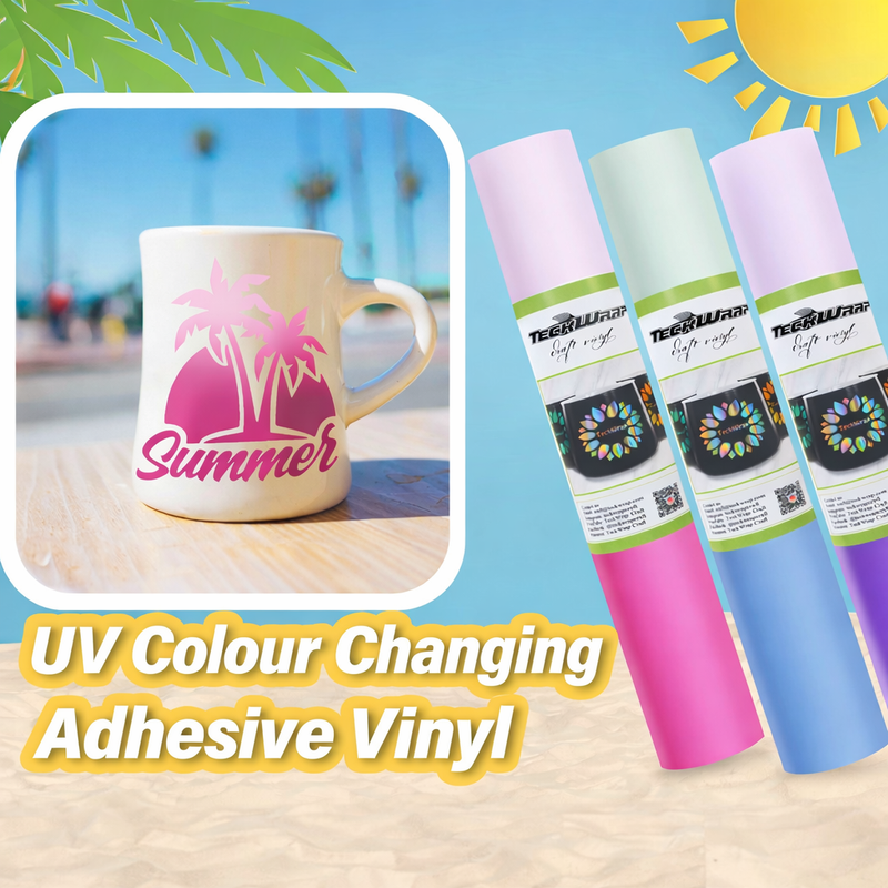 Sunlight Sensitive UV Colour Change - TeckWrap Permanent Adhesive Vinyl