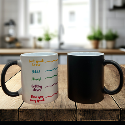 Black Heat 11oz Ceramic Magic Mug - Sublimation Blank