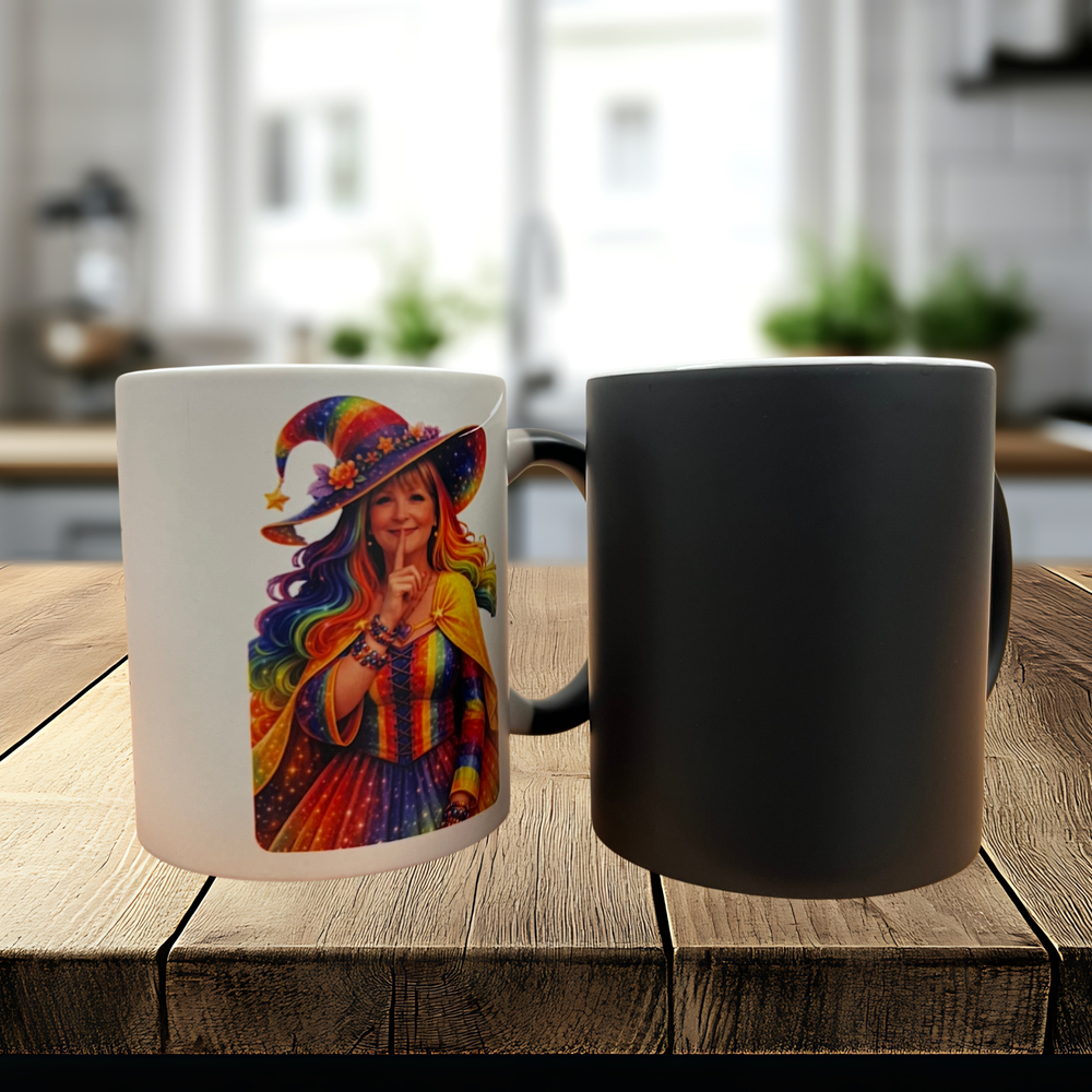 Black Heat 11oz Ceramic Magic Mug - Sublimation Blank