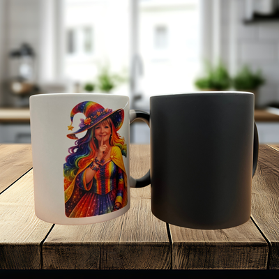 Black Heat 11oz Ceramic Magic Mug - Sublimation Blank