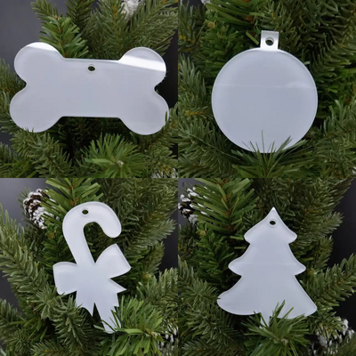 Christmas Ornament Plain - Acrylic Sublimation Blank