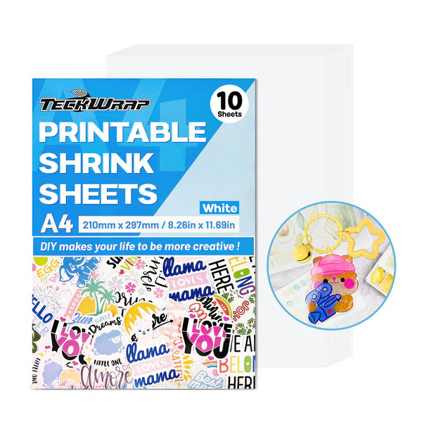 Printable Shrink Sheets (Inkjet) - TeckWrap