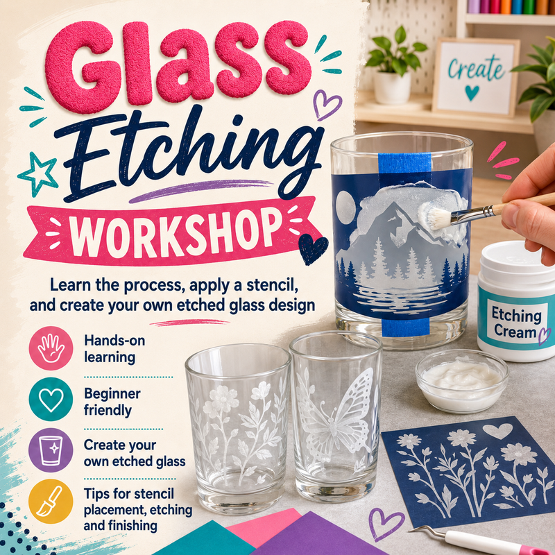 Glass Etching Workshop