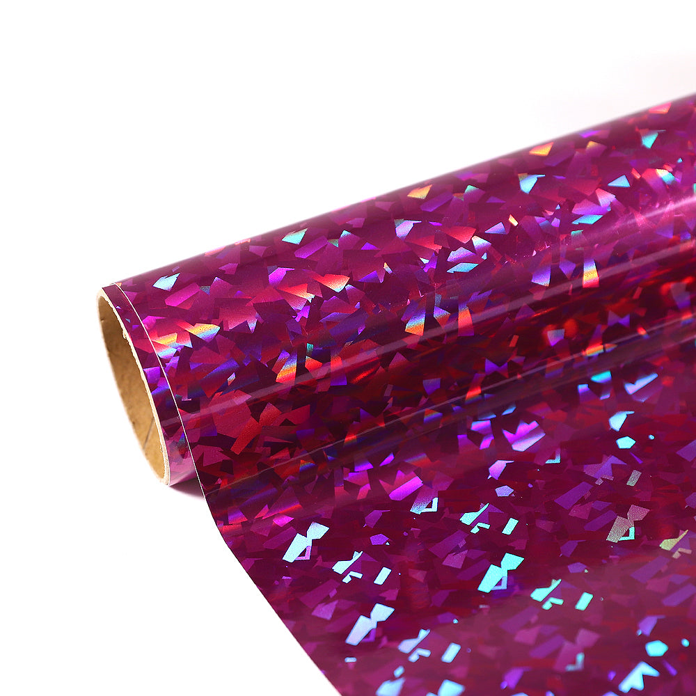 Crack Holographic - Permanent Adhesive Vinyl