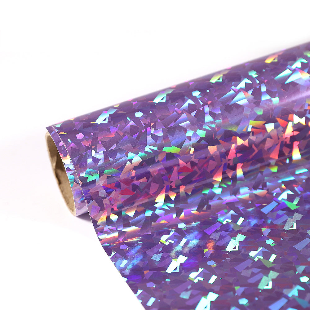 Crack Holographic - Permanent Adhesive Vinyl