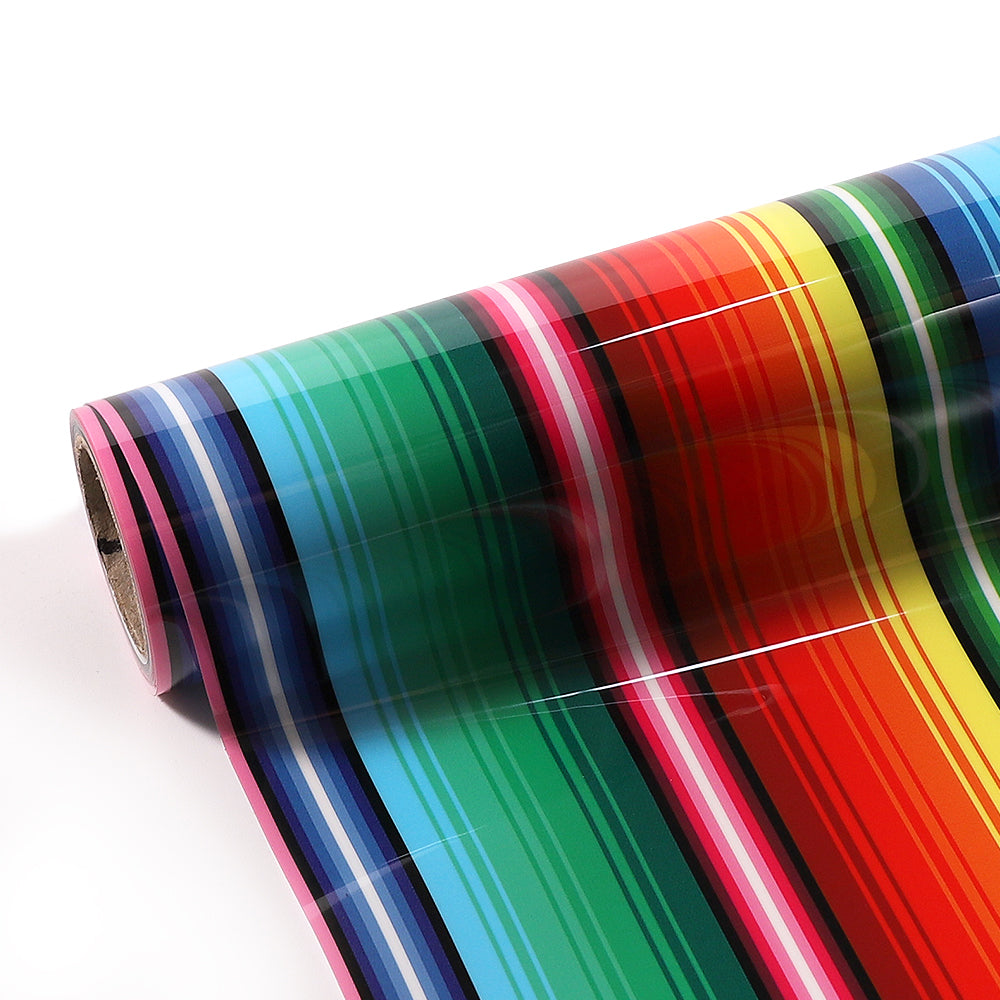 Multi-Coloured Stripe - Heat Transfer Vinyl