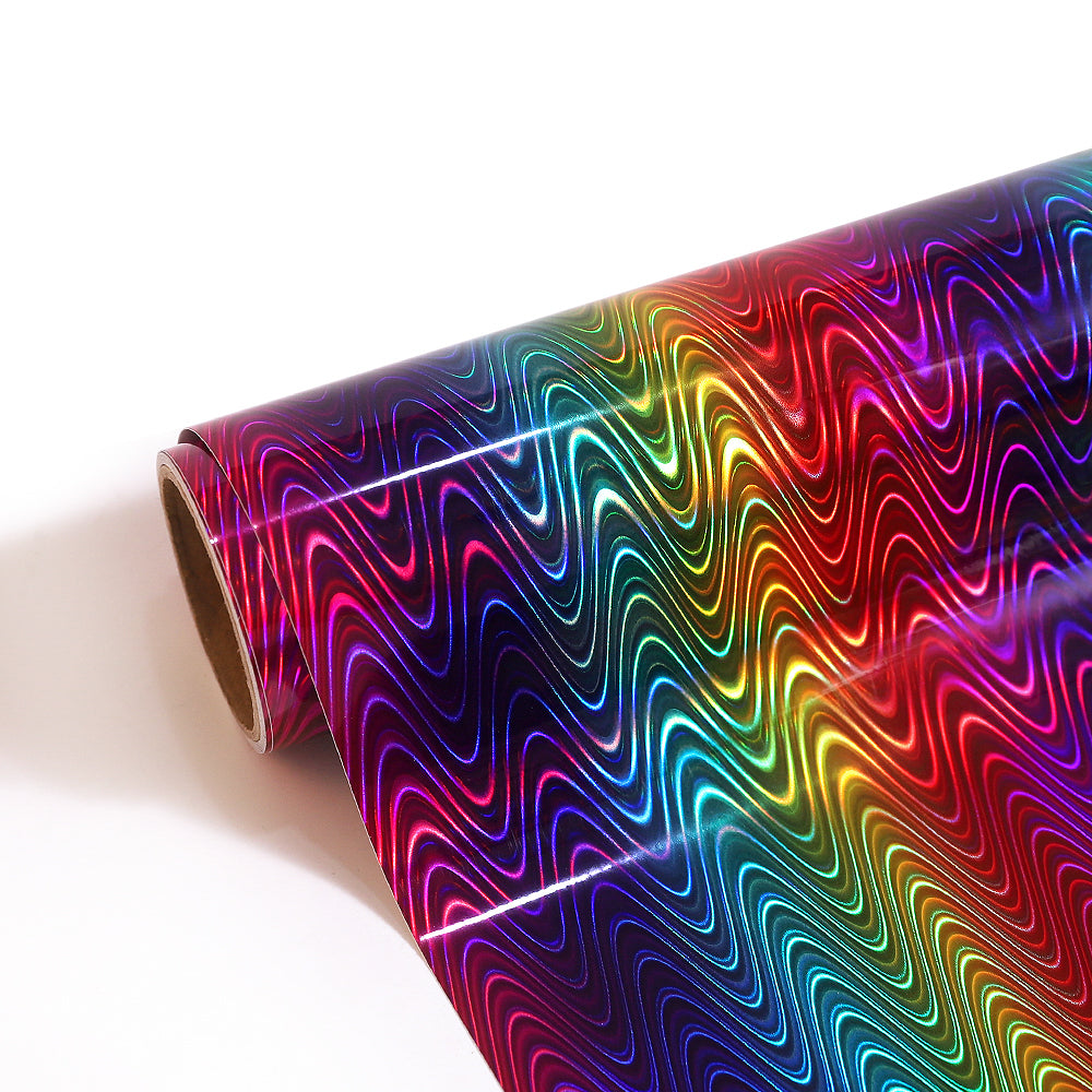 Rainbow Holographic - Permanent Adhesive Vinyl