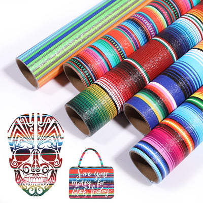 Multi-Coloured Rainbow Stripe - Permanent Adhesive Vinyl