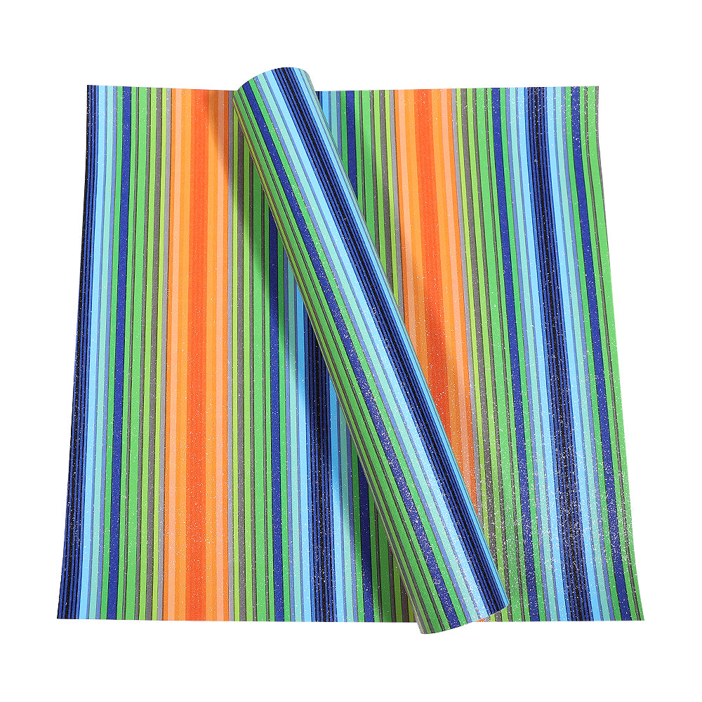 Multi-Coloured Rainbow Stripe - Permanent Adhesive Vinyl