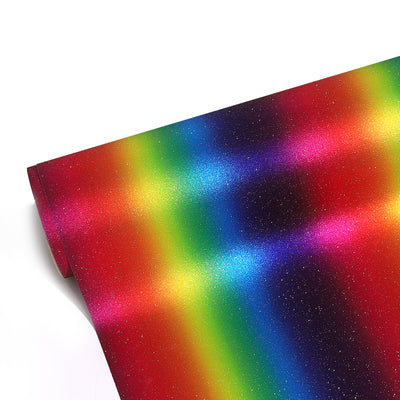 Glitter Rainbow - Permanent Adhesive Vinyl