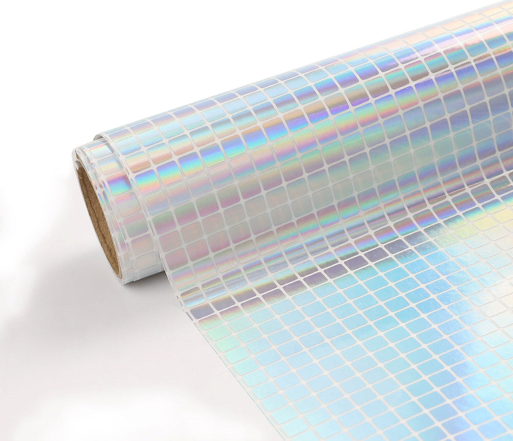 Square Holographic - Permanent Adhesive Vinyl