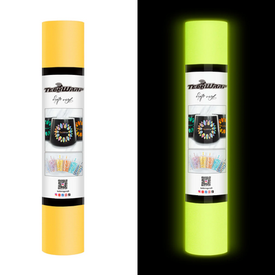 Glow in the Dark Permanent Adhesive Vinyl 1.52m- TeckWrap