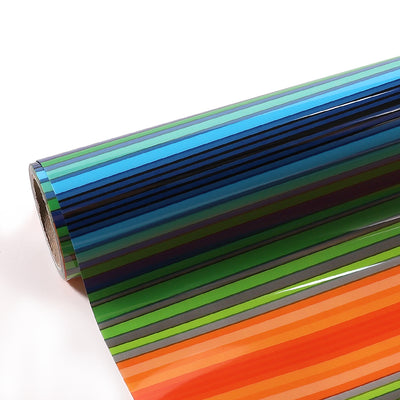 Multi-Coloured Stripe - Heat Transfer Vinyl