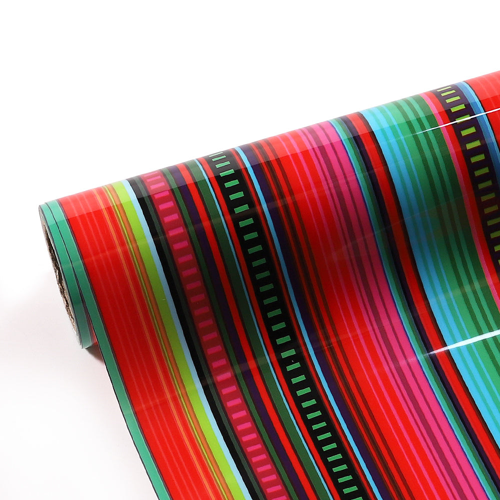 Multi-Coloured Stripe - Heat Transfer Vinyl