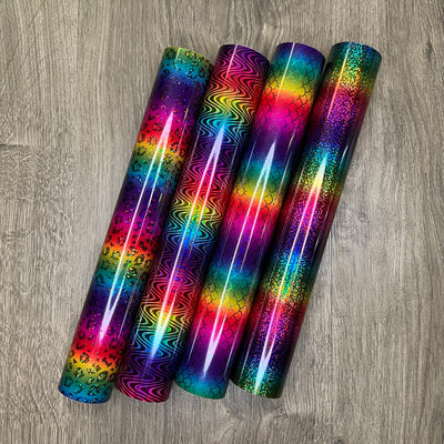 Rainbow Holographic - Permanent Adhesive Vinyl