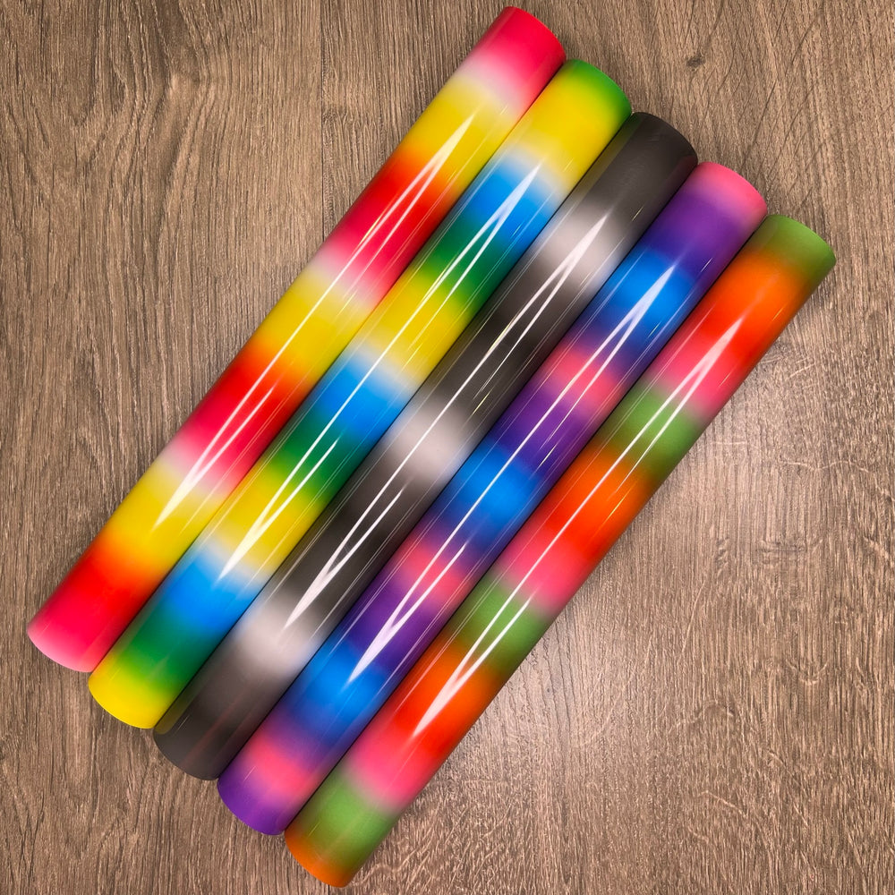 Rainbow / Multi-Coloured - Heat Transfer Vinyl