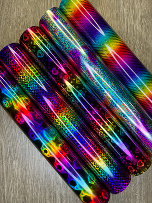 Rainbow Holographic - Permanent Adhesive Vinyl