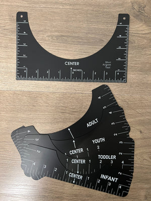 4 Piece T-Shirt Alignment Tool / Guide.