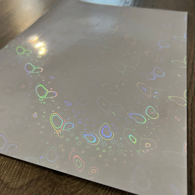 Clear Holographic - Permanent Adhesive Vinyl A4 Sheet - 6 Pack