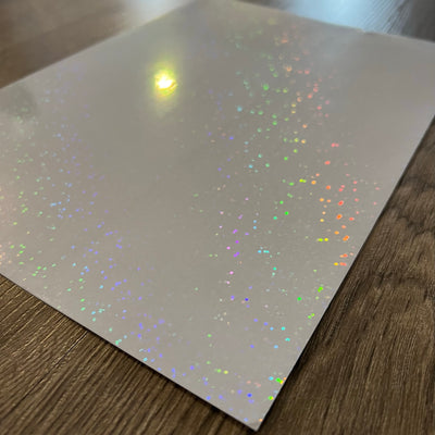 Clear Holographic - Permanent Adhesive Vinyl A4 Sheet - 6 Pack