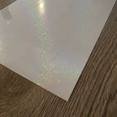 Clear Holographic - Permanent Adhesive Vinyl A4 Sheet - 6 Pack